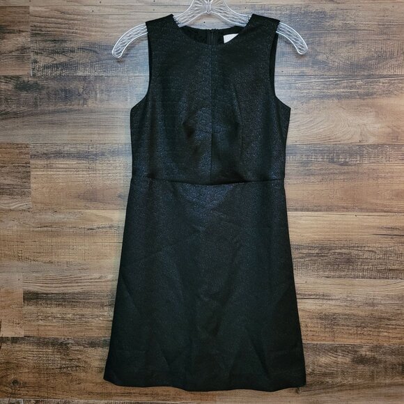 Loft Shimmer Sheath Dress Size 0P Peekaboo Lace Back Romantic Preppy NWT - Picture 1 of 9